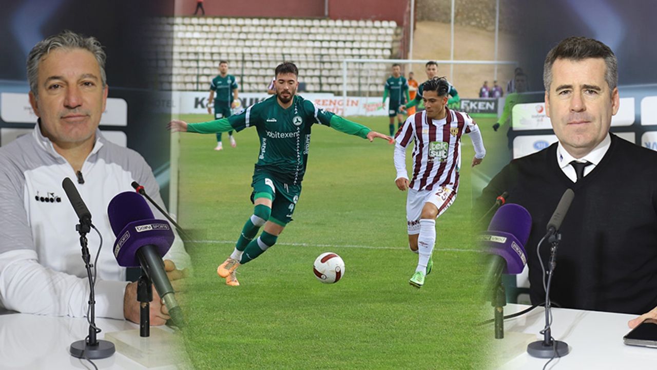 Bandırmaspor - Giresunspor maçının ardından teknik direktörler açıklamalarda bulundu