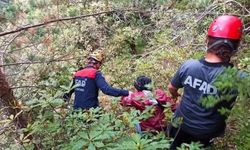 Giresun'da ormanda mahsur kalan kadın kurtarıldı