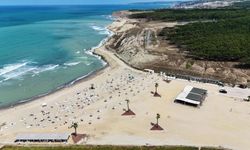 Çiftalan Plajı’na vatandaşlar yoğun ilgi gösteriyor
