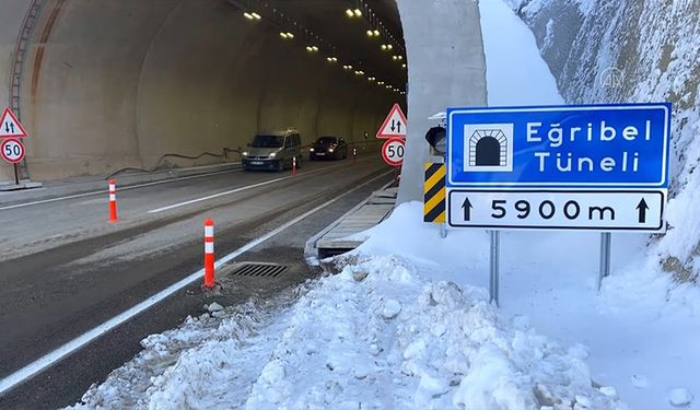 Eğribel Geçidi’nde tünelin yeni tüpü açıldı! Kış aylarında ulaşım rahatladı