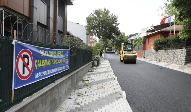 Eyüpsultan’da haziranda 3 mahallede 7 bin ton asfalt serimi yapıldı