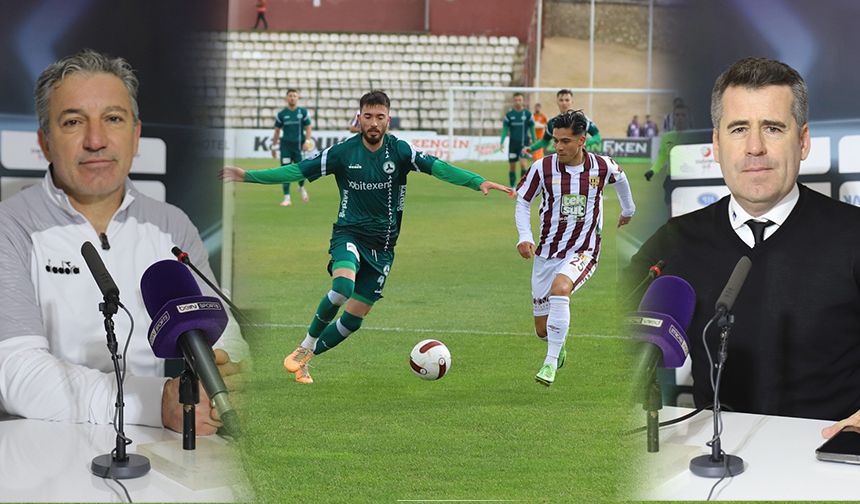Bandırmaspor - Giresunspor maçının ardından teknik direktörler açıklamalarda bulundu