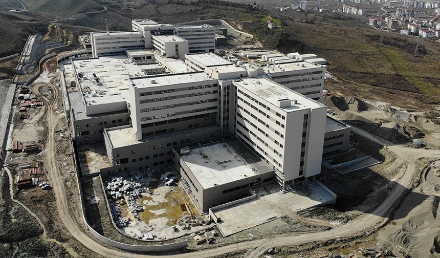 Ordu Şehir Hastanesi inşaatında sona yaklaşıldı! Bölgeye hizmet verecek