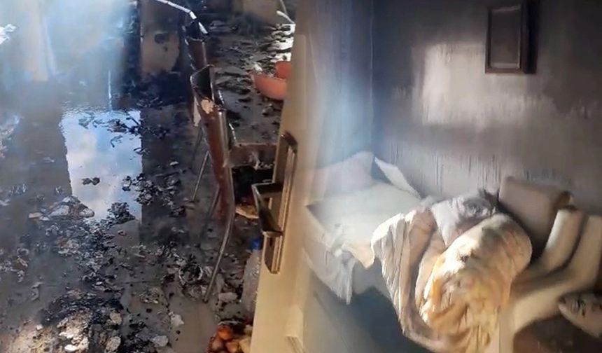 Giresun’da korkutan yangın: Ev kullanılmaz hale geldi