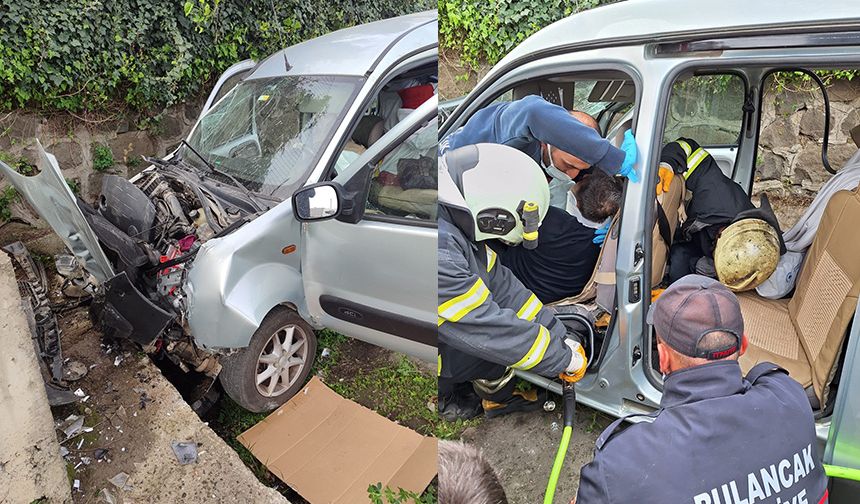 Giresun'da trafik kazası 1 kişi hayatını kaybetti, 2 kişi yaralandı